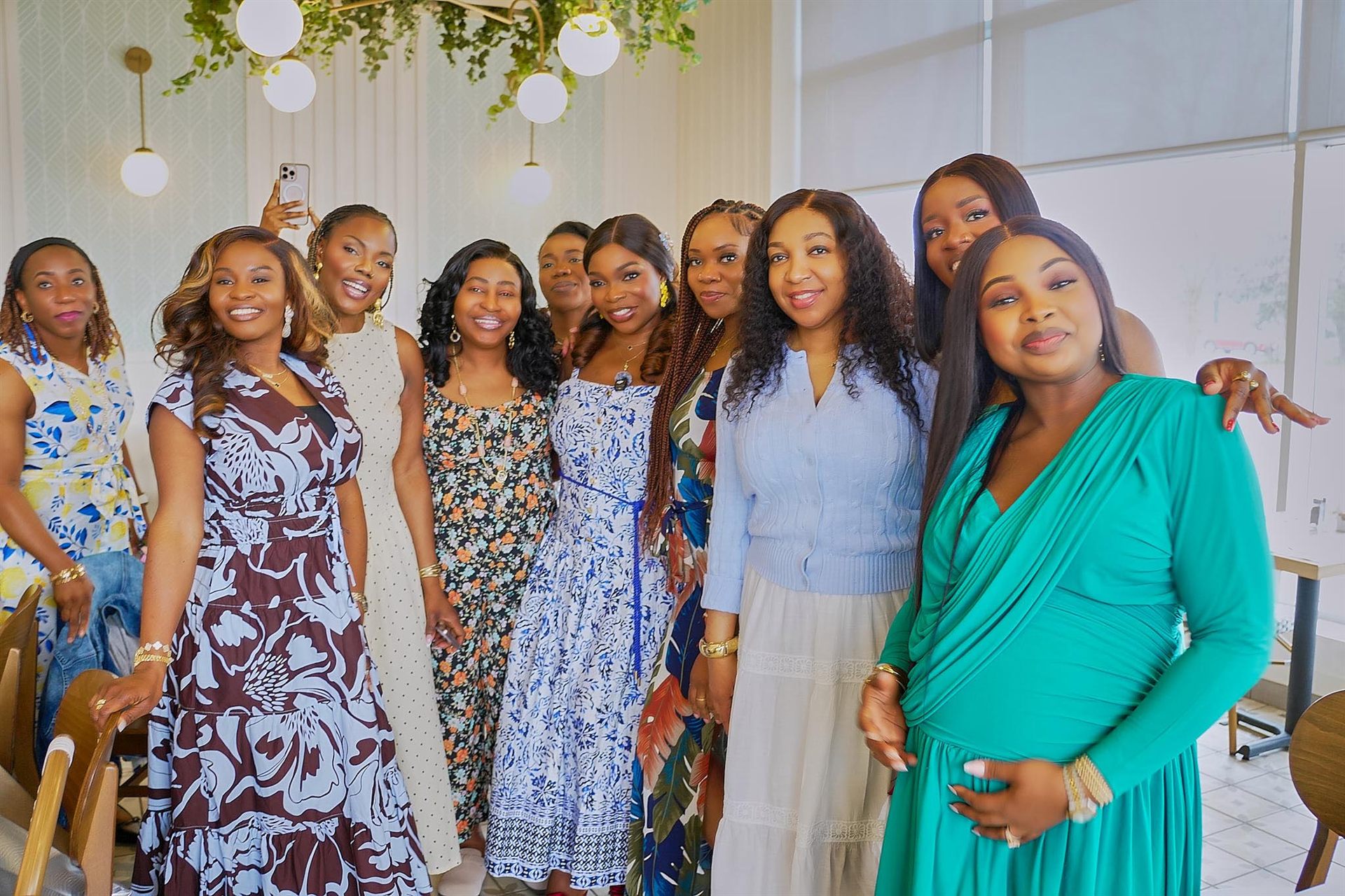 Mamas Time Out community members celebrating together